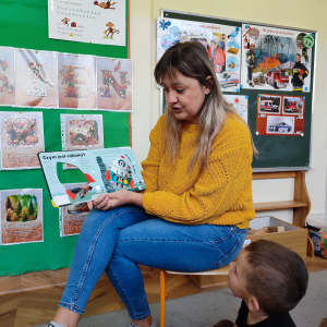 jesienne czytanie na dywanie