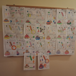 Gazetka z pracami dzieci