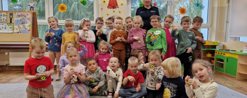 "Bezpieczny przedszkolak" - spotkanie z policjantką
