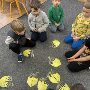 Wspólne odkrywanie matematyki – dzieci pracują w parach i grupach, ucząc się współpracy.