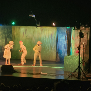 występ aktorów w bajce pt. Brzydkie kaczątko