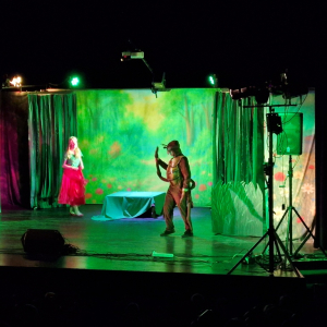 Scena z przedstawienia "Calineczka"