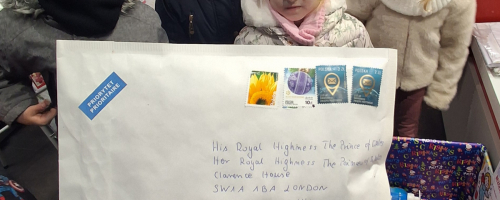 A card to the Royal Family