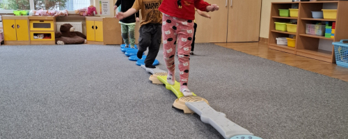 Zajęcia stymulujące rozwój psychoruchowy dzieci - projekt "Gmina Brusy stawia na przedszkolaków"