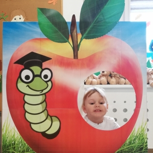 Indywidualne zdjęcie w jabłkowej budce