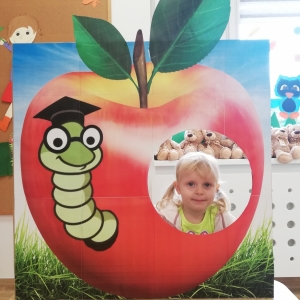 Indywidualne zdjęcie w jabłkowej budce