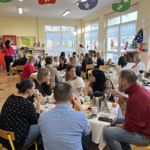 Rodzice przy świątecznym stole