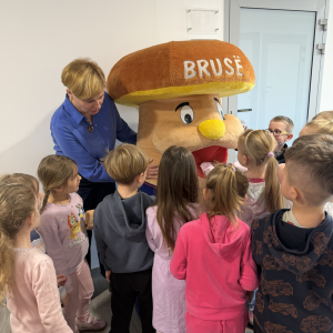 Pamiątkowe zdjęcie z Bruskiem