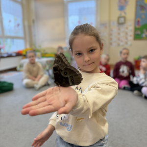 Odważni mogli potrzymać motyla na dłoni 