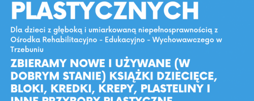 Wielkanocna zbiórka książek i materiałów plastycznych